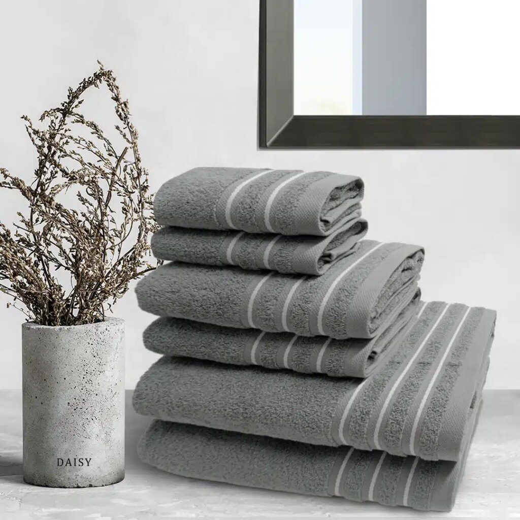Set de baño Listas Gris 500 Grms2