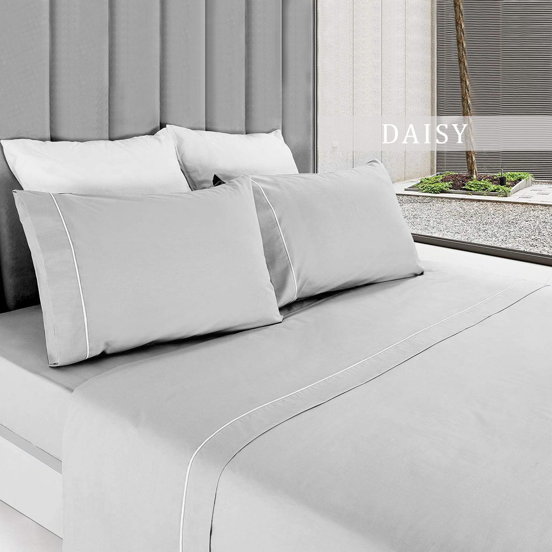 Grey Plain Bed Sheets