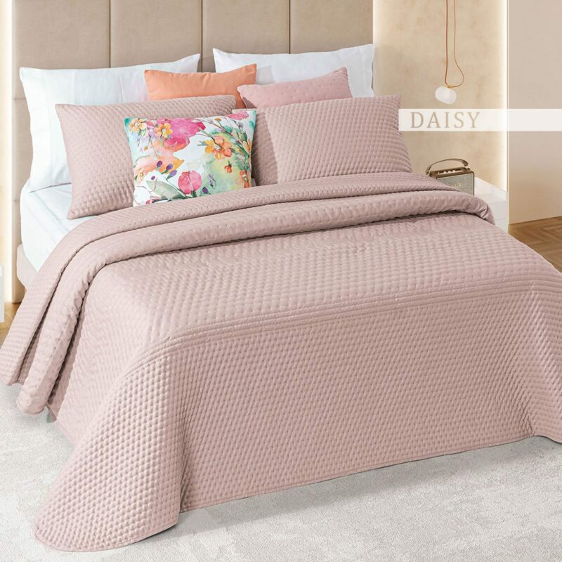 Colcha Veludo Dori Rosa