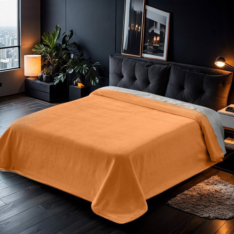 Cobertor de Cama Glaciar Laranja