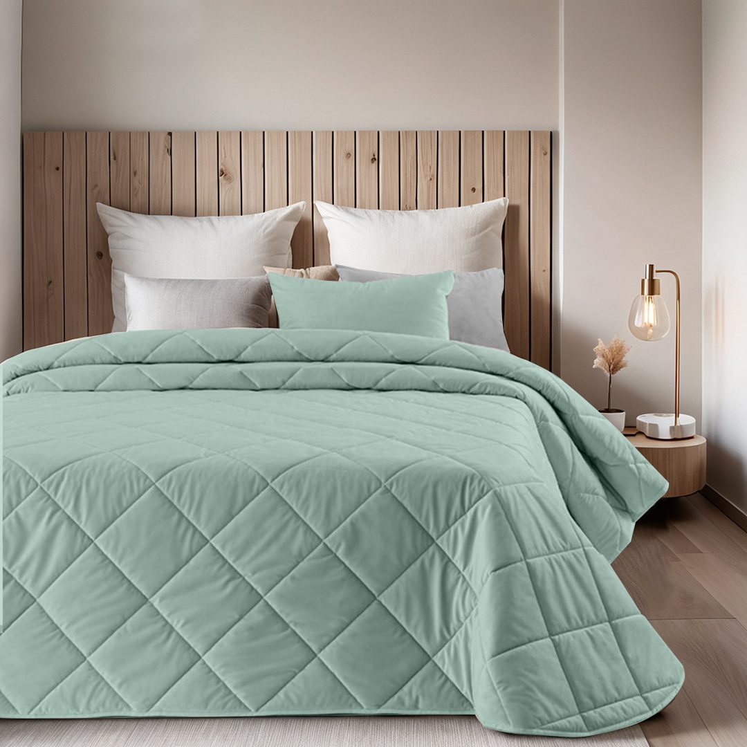 Siena Velvet comforter cover Water Green