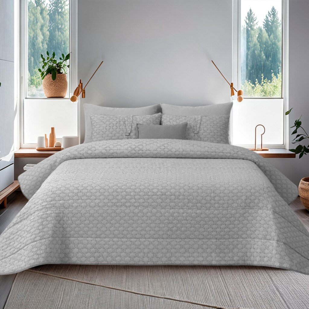 Grey Omar bedspread