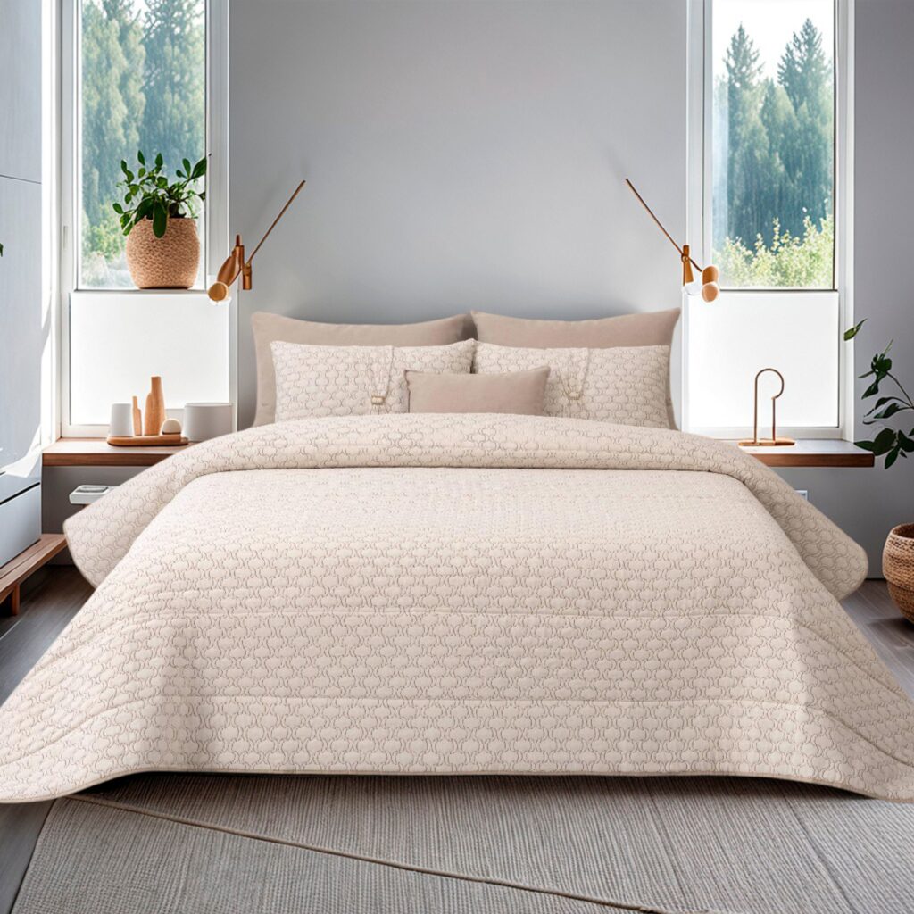 Beige Omar bedspread