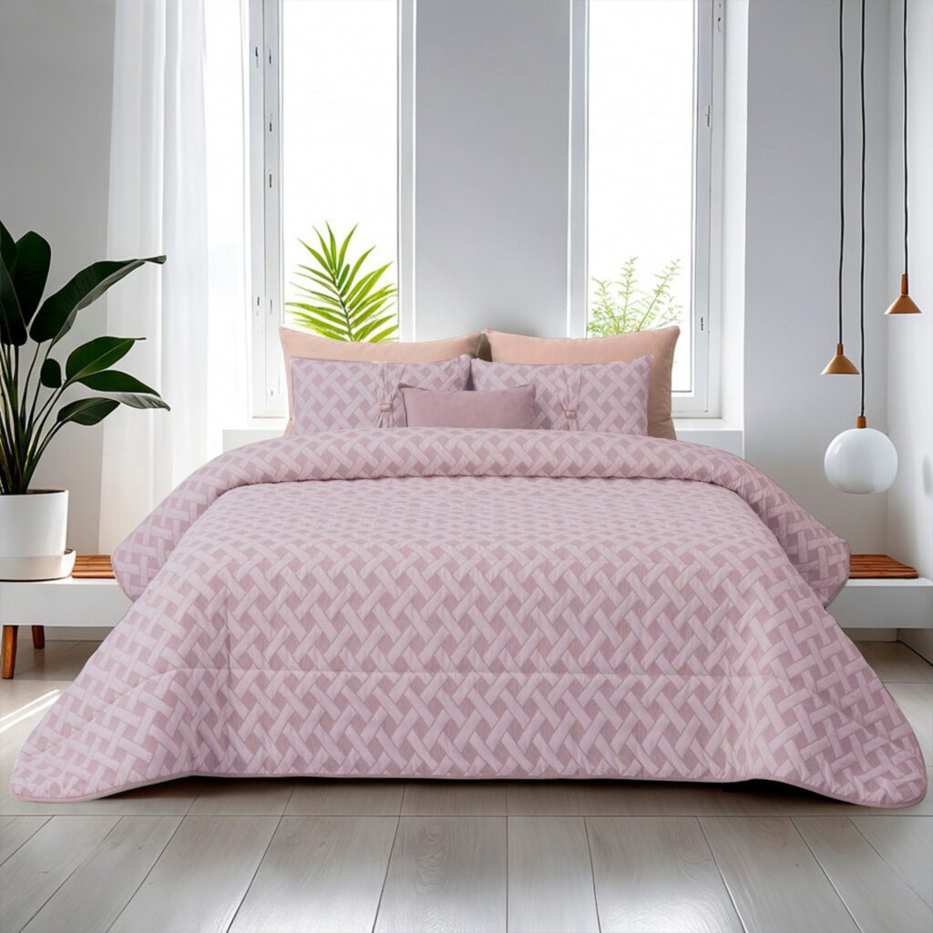 Colcha Aurora Rosa