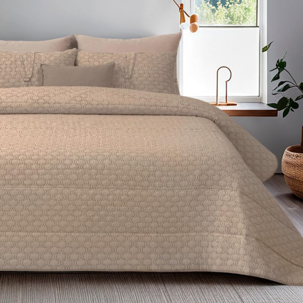 Omar Taupe bedspread