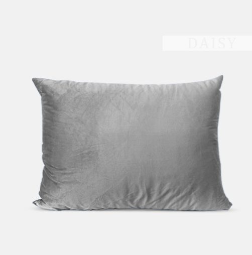 Almofada Decorativa Veludo Cinza