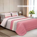 Edredom Lola Rosa e Cinza