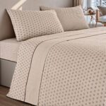 Lençóis de Cama Flanela Davi Bege