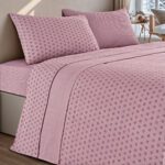 Lençóis de Cama Flanela Davi Rosa