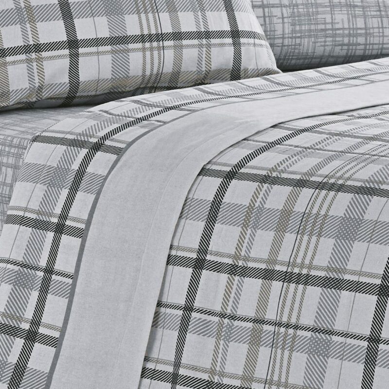 Liana - Drap de flanelle - Gris