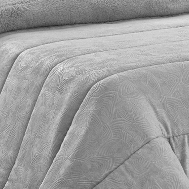Housse de couette en agneau Nari gris