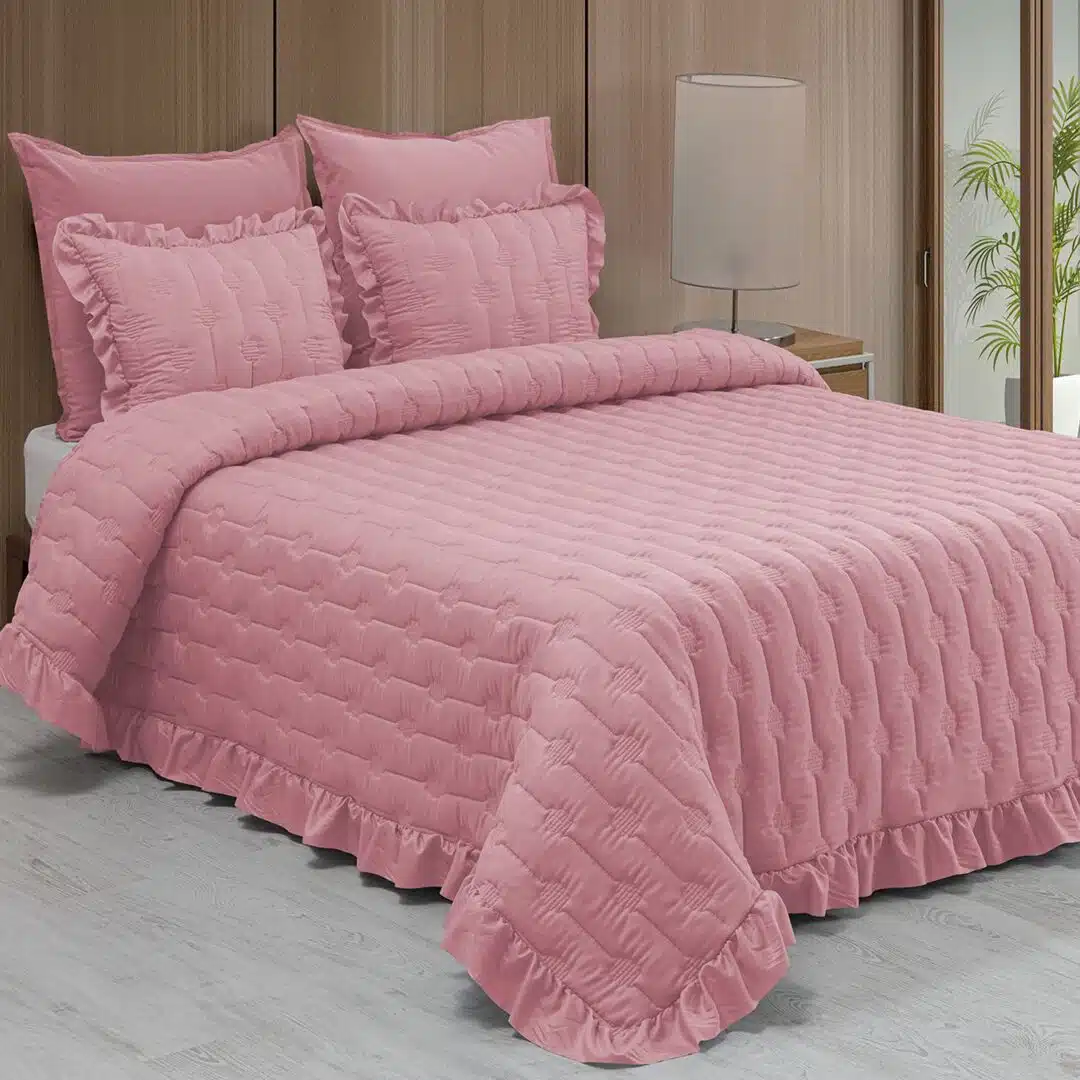Couvre-lit Cler rose