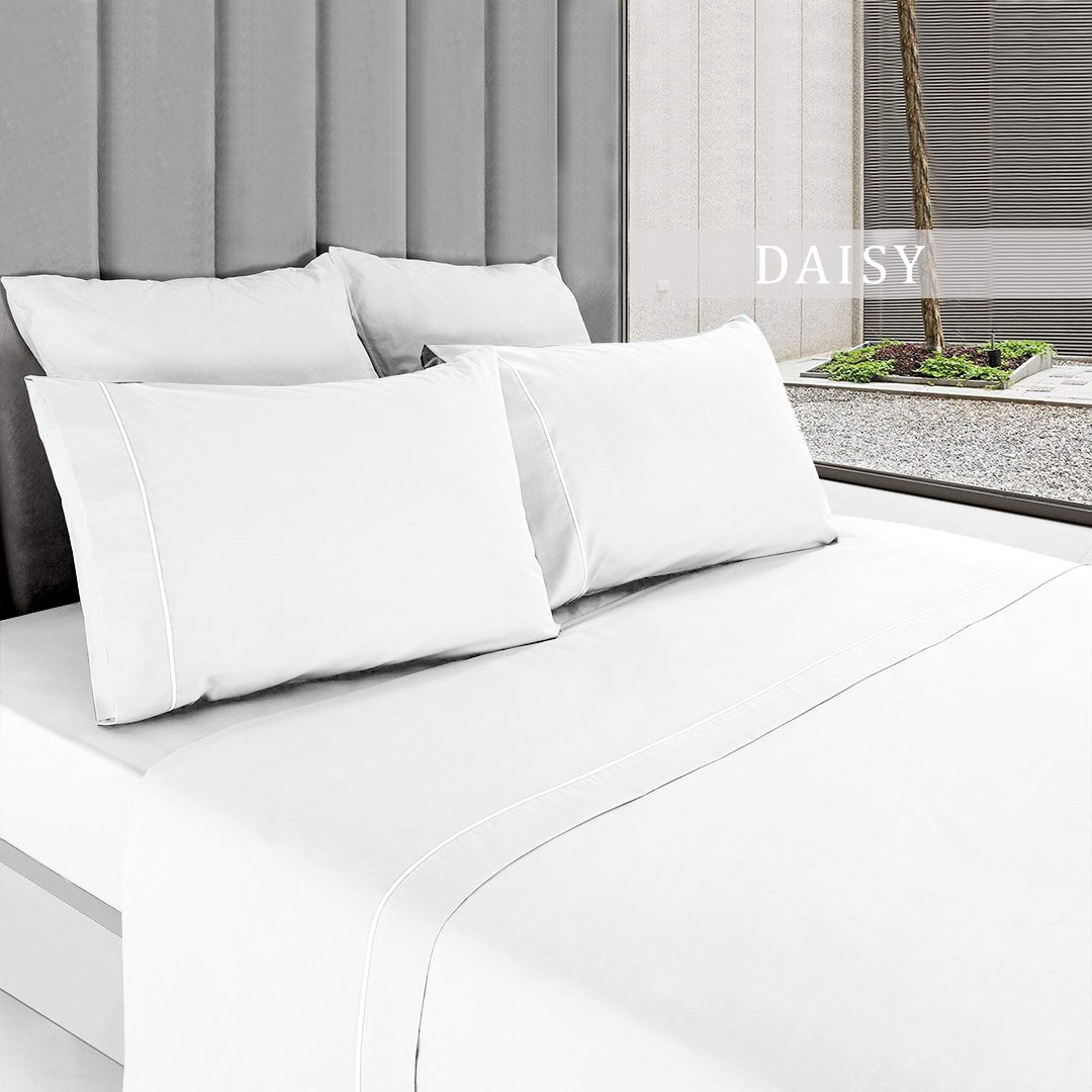 Lencois de Cama Lisos Brancos