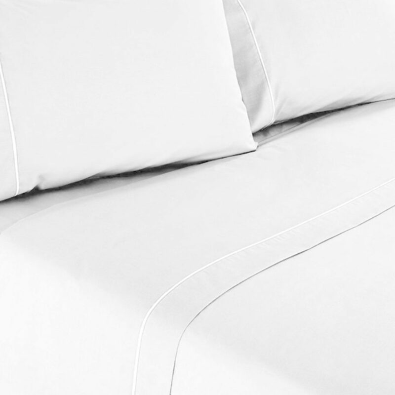 Lençóis de Cama Lisos Brancos