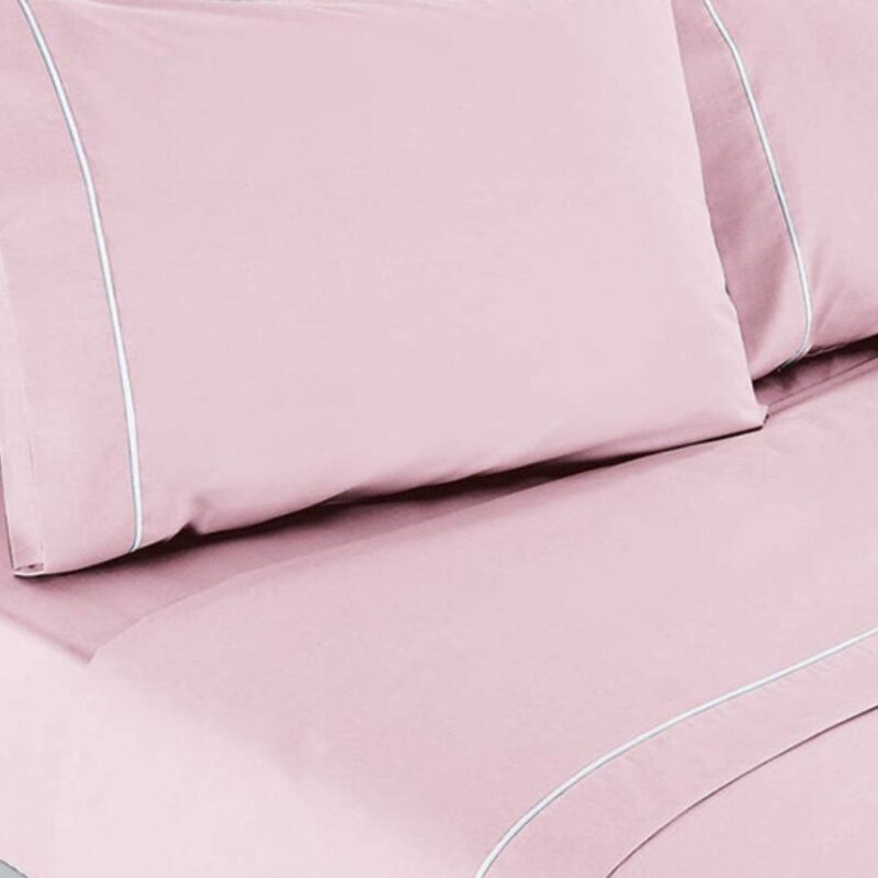 Lençóis de Cama Lisos Rosa