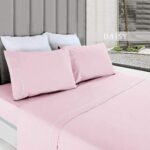 Lençóis de Cama Lisos Rosa