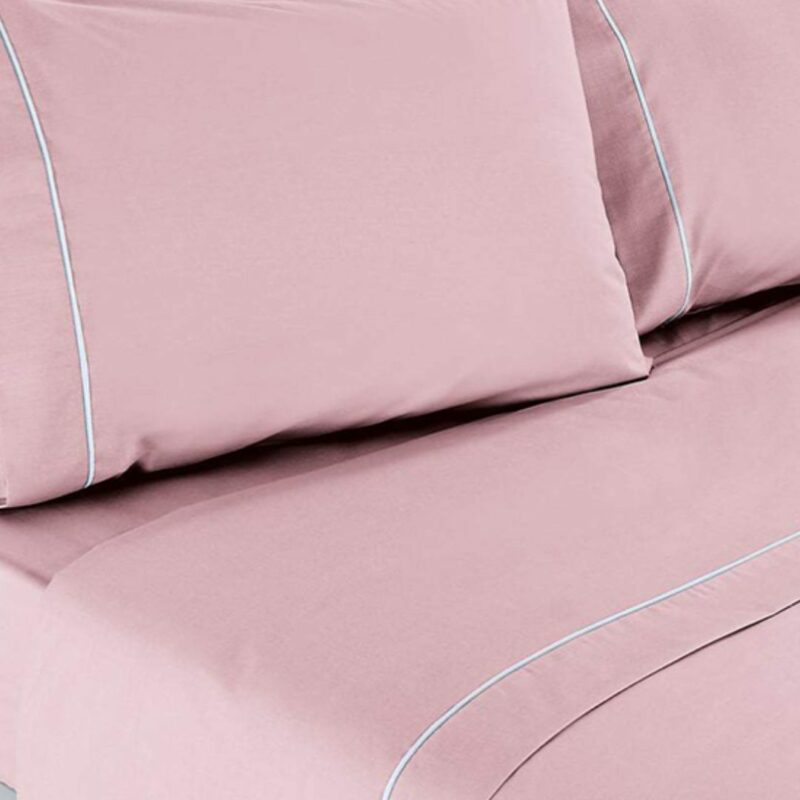 Lençóis de Cama Lisos Rosa Velho